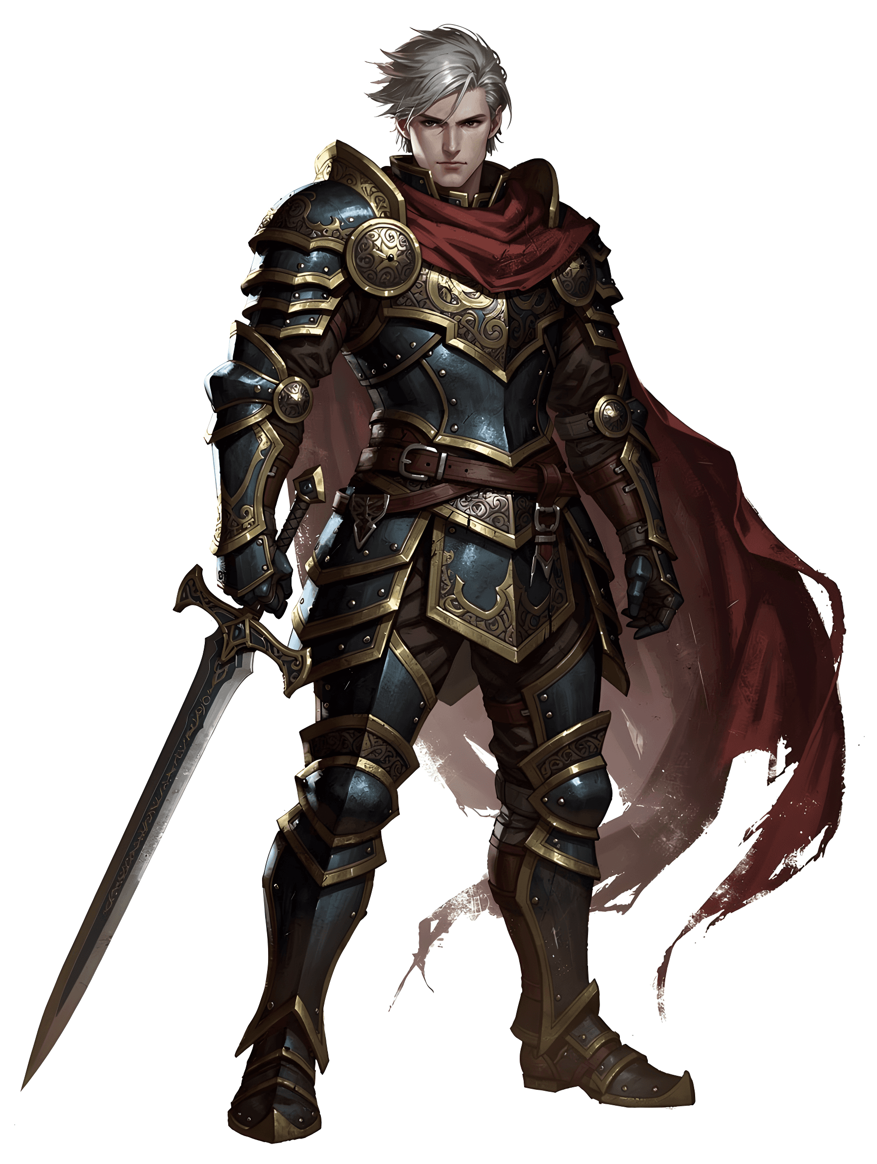 ダークファンタジースタイルで生成した騎士